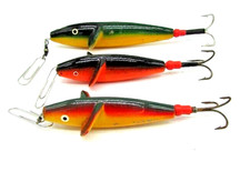 3 Vintage,  Devon Minnows, in