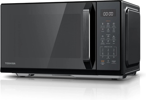 Toshiba black mirror microwave - black,