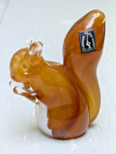 Rare Brown & White Langham Glass House Studio Red Squirrel Original Sticker