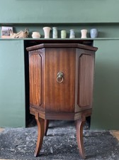 Octagonal 1950s-60s Drinks/liquor cabinet VGC, Mahogany Brown. 