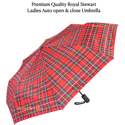 Premium tartan umbrella auto - premium,