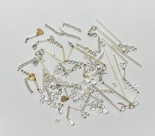250 x Clear chandelier Shabby Chic Crystal - Glass Drops / Parts / Crafts