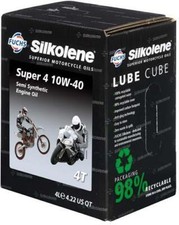 Fits Suzuki GSX1100 G 91 92 93 Silkolene Super 4 10W40 Oil 4 Litres