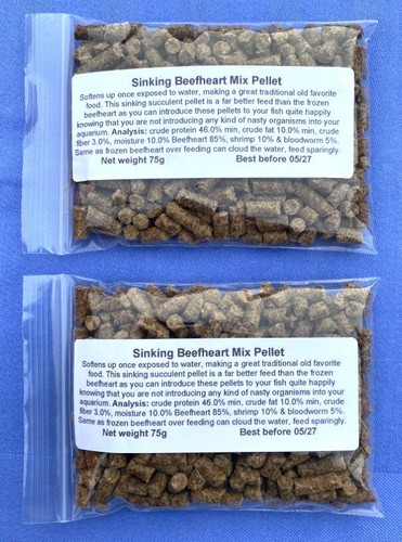 Beefheart fish food pellet - , for