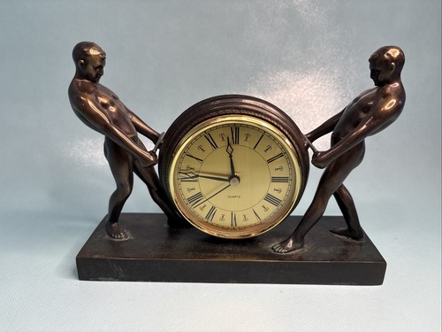Art deco male figures bronze - deco,