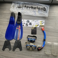 Aqua Lung Techisub Look Scuba Dive Mask +blades - Made In Italy nemrod  pinnocio