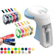 DYMO Embossing Label Maker Labeller Organiser Xpress +5 Multi Colour Tapes 3/8''