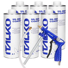 6x 1L cavity sealer cavity protection wax transparent + gun UBS