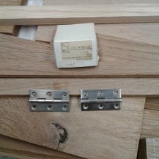 Pair, cabinet hinges, BRASS