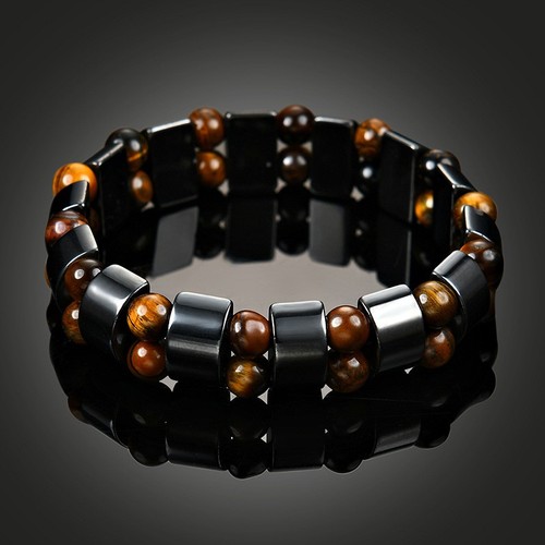 Men natural tiger eye bead - men,