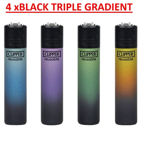 Clipper lighter black - 4x,