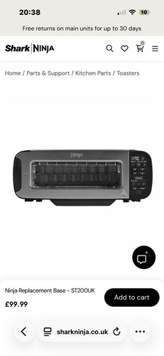 Ninja st200uk 1 toaster - ninja,