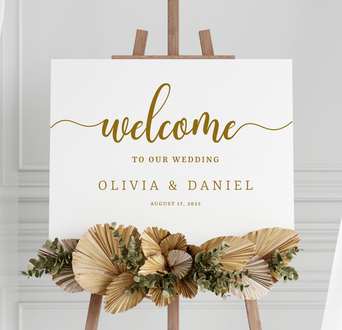 Custom wedding welcome sign - wedding,