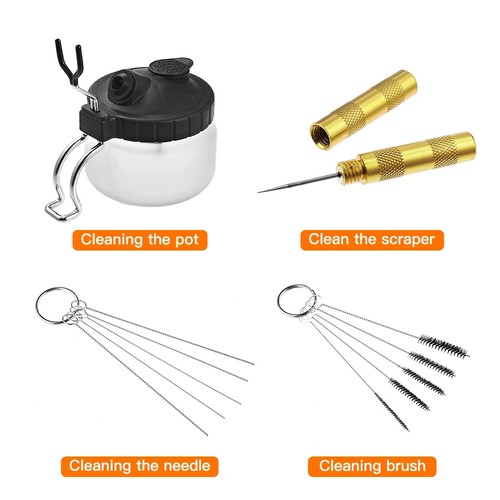 304ml airbrush cleaning pot - airbrush,