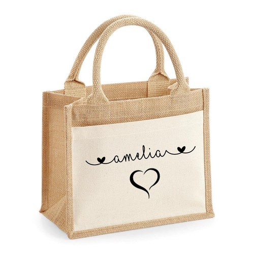 Personalised jute lunch - personalised,