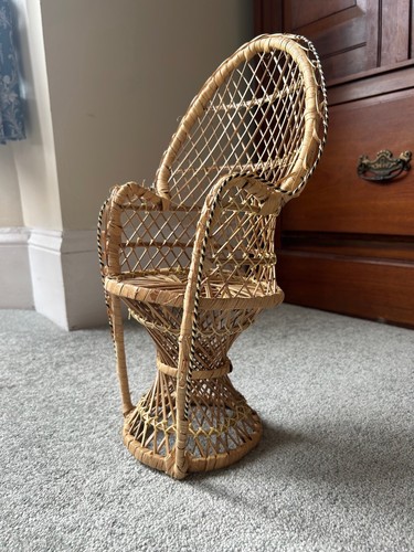 Vintage 1970s miniature wicker - 1970s,