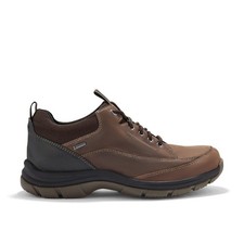 Clarks Mens Spypath Lo GORE-TEX Dark Brown Leather Walking,Trainers