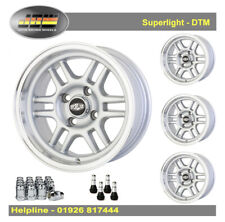 7x 13 Superlight DTM Wheels Classic Mini 1959-2001 Set of 4 Silver
