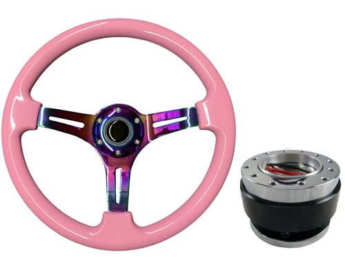 Pink neo chrome steering - neo, ts