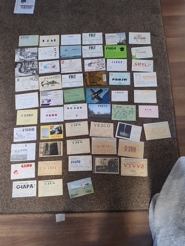 Qsl qso cards vintage amateur - cards,