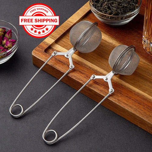 Steel tea infuser strainer - steel,