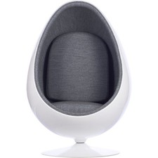 Retro Egg Pod Chair (Light Grey)