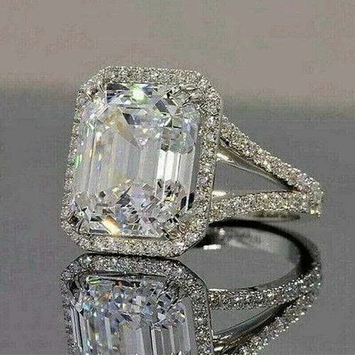 4ct emerald cut lab created - 4ct,