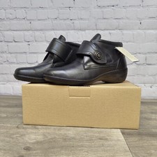 Loretta Black Leather Slip-On