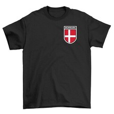 Denmark Football Badge T-Shirt, Men's Women's & Kids Euro 2024 England Foot Ball