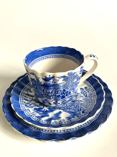 Antique spode china blue - antique, &