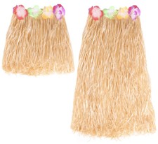 NATURAL GRASS HULA SKIRT 40CM
