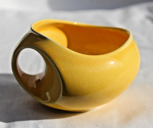 Holkham pottery yellow owl - holkham,