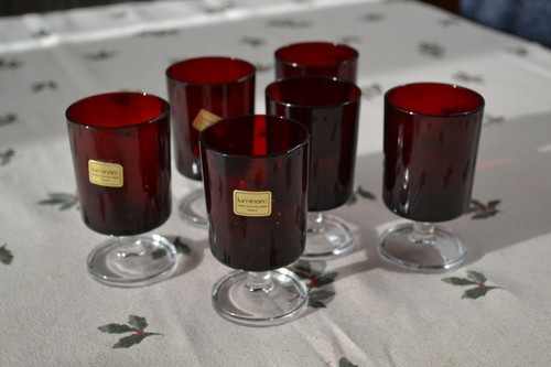 Vintage luminarc cavalier - cavalier, ruby