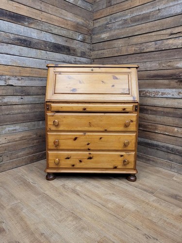Ducal pine bureau desk - pine, vintage