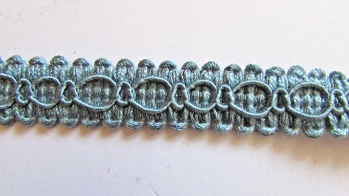 Light blue upholstery braid - blue,