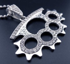 Brass Knuckles Necklace