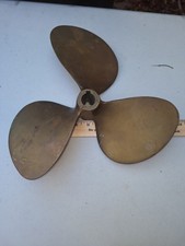 Bronze Propeller 3 Blade Hydroflite 13" Boat Use Or Decor 1-1/8" Taper