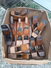 12 antique wood planes nice cond  15 kg
