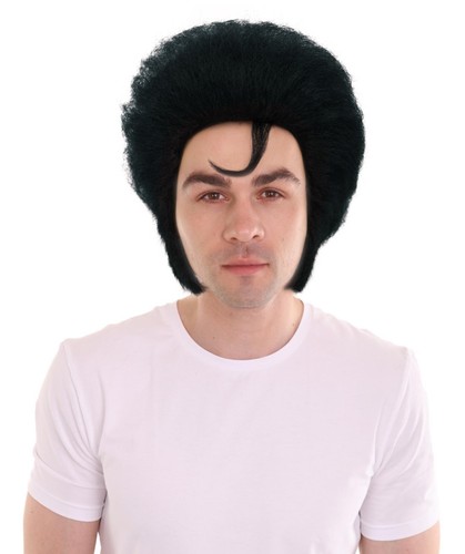 Men elvis wig black - elvis,