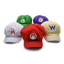 Super Mario Bros Luigi Foam Hat Cap Fancy Dress Cosplay Costume Christmas Party