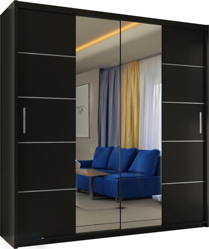 Wardrobe double door - double, sliding