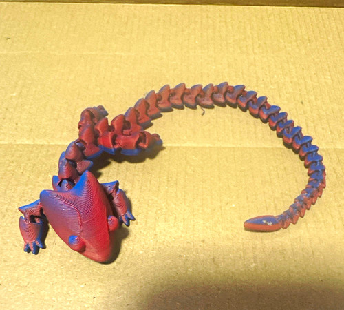 Red blue mythical - &, dragon