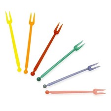Colorful Potato Forks Plastic