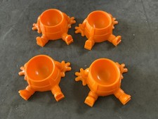 Vintage 4 x Plastic Egg Cups - Humpty Dumpty
