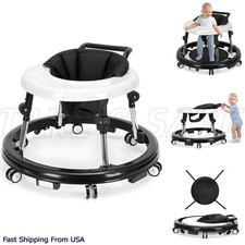 Baby Walker - Foldable w 9 Adjustable Heights, Portable for Infant Toddler Baby