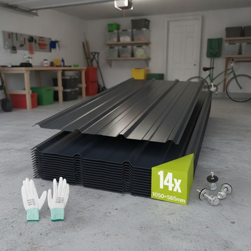 Galvanised steel roofing - galvanised,