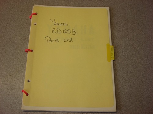 Yamaha factory parts manual - yamaha,