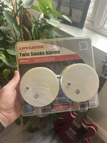 Twin smoke alarms lifesaver - smoke,