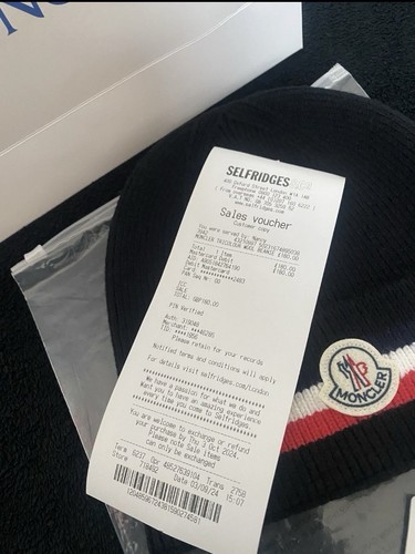 Moncler men tri color beanie - men's, tri-color