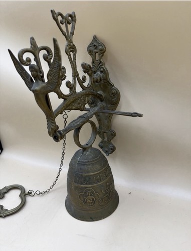 Large vintage brass wall - large,